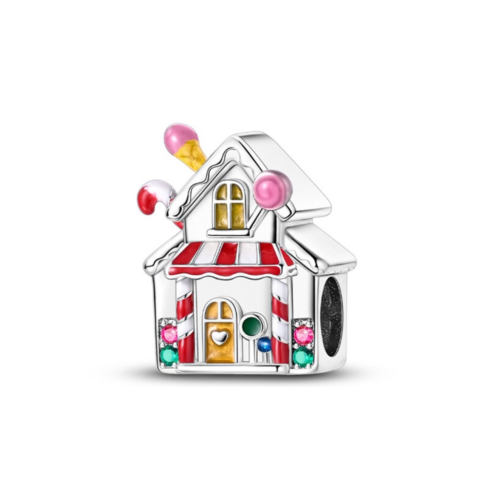 Gingerbread Candy House Charm